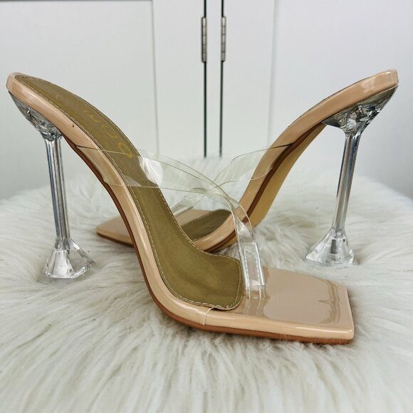 EGO Shoes - Gorgeous Fun EGO Champagne Pink Cake Stand Heels Party Prom Wedding
